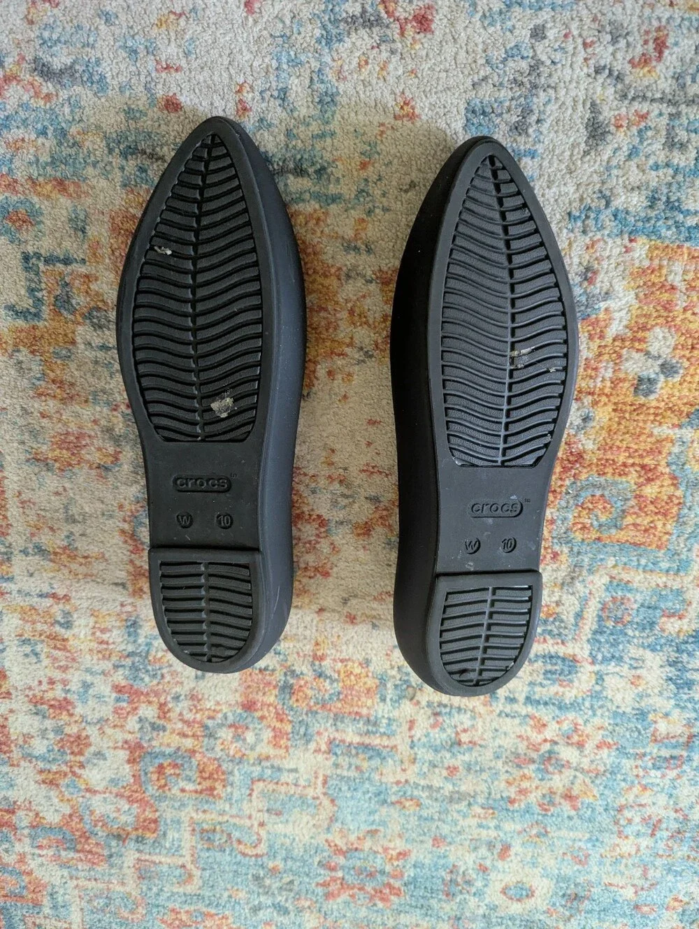 Crocs Women's 10 Brooklyn Pointed Toe Ballet Flats Slip-On Synthetic Lightweight